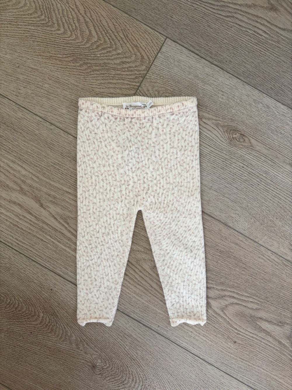 Bonpoint cherry knit leggings
